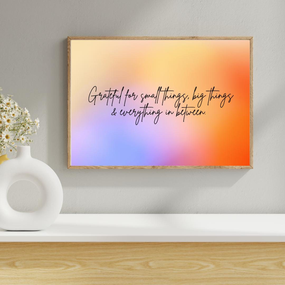 Gratitude Quotes - daily cards, frames or posters