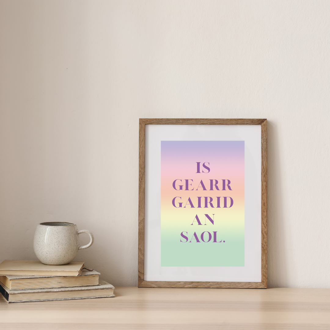 Irish designs, designs as Gaeilge - posters, canvas, frames
