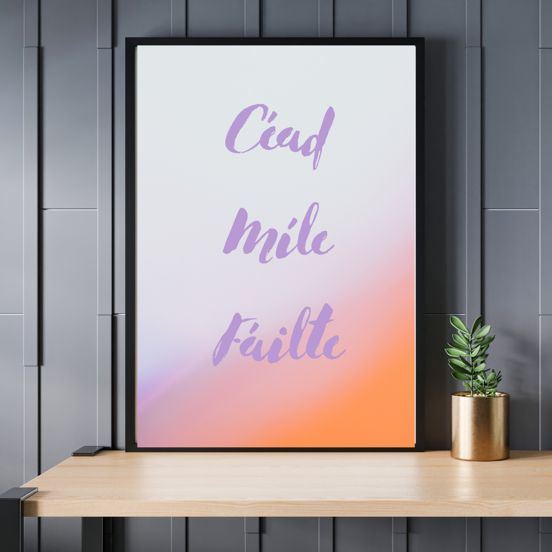 Irish designs, designs as Gaeilge - posters, canvas, frames