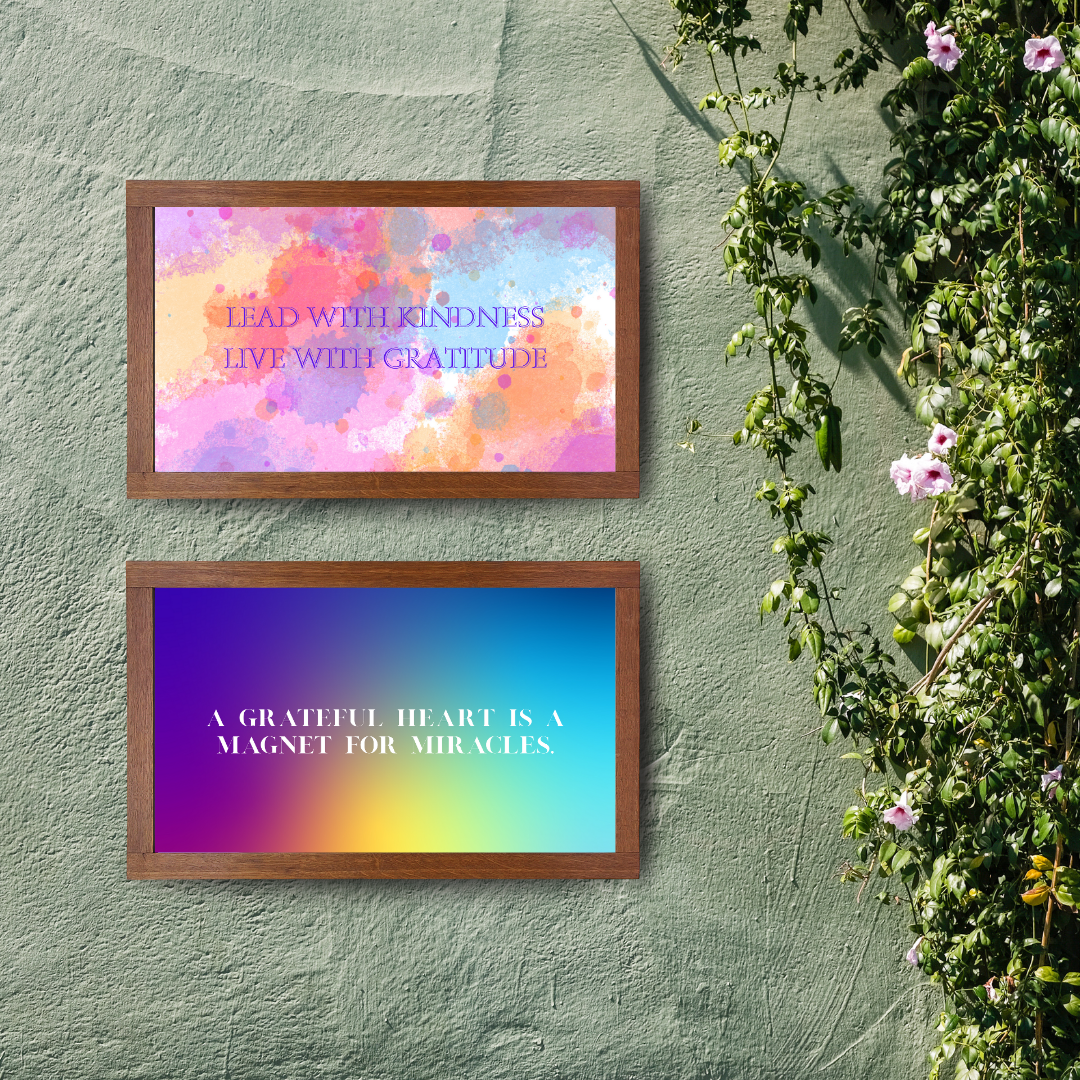 Gratitude Quotes - daily cards, frames or posters