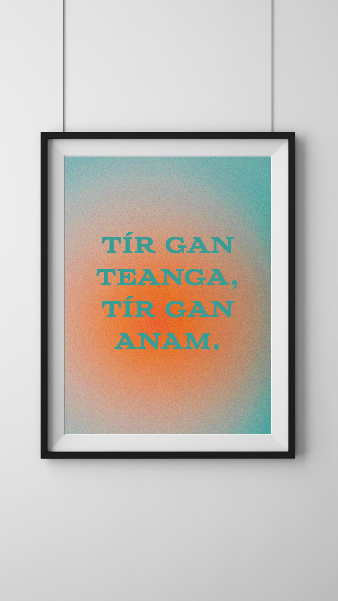 Irish designs, designs as Gaeilge - posters, canvas, frames